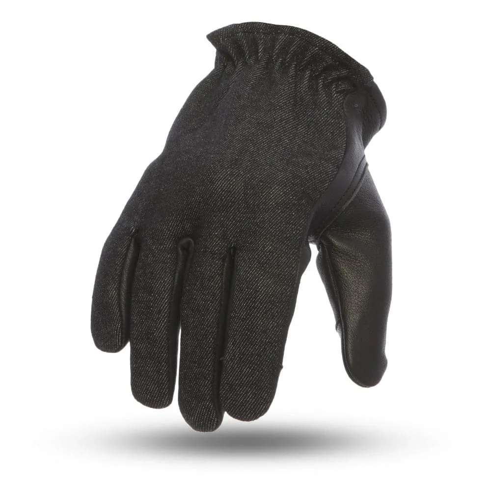 2 Tone Roper Men's Motorcycle Leather Gloves