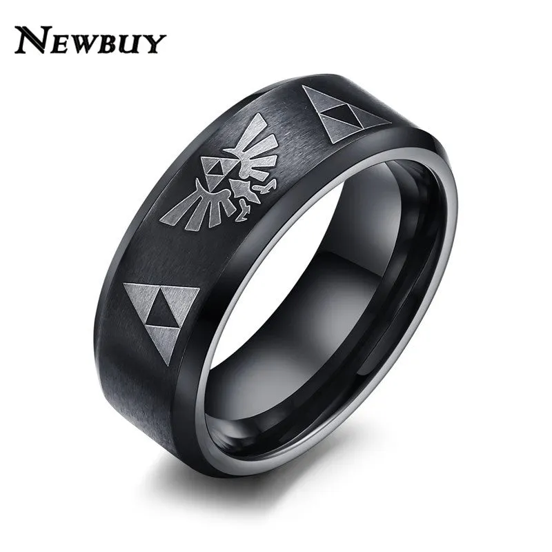 8 MM stainless steel Ring for men