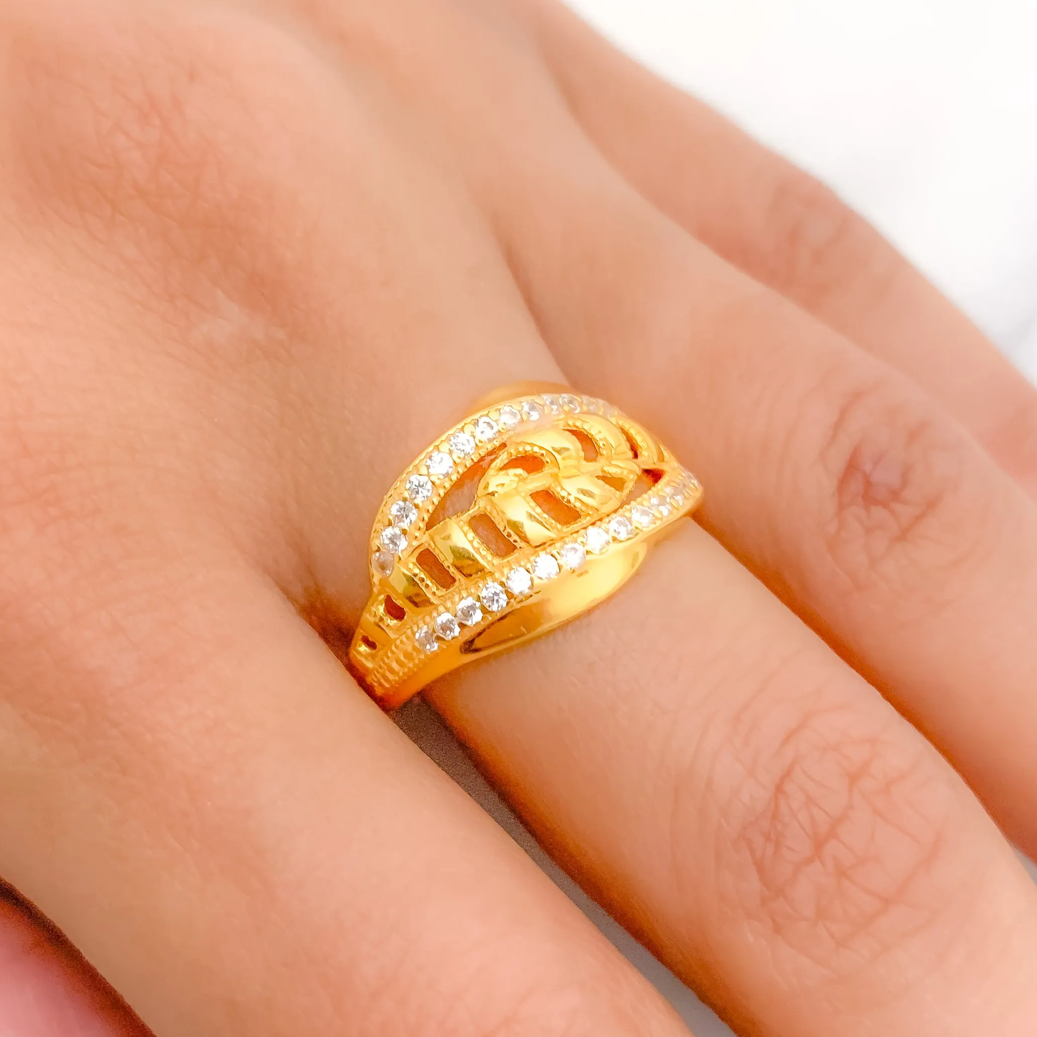 Adorable   Trendy CZ Ring