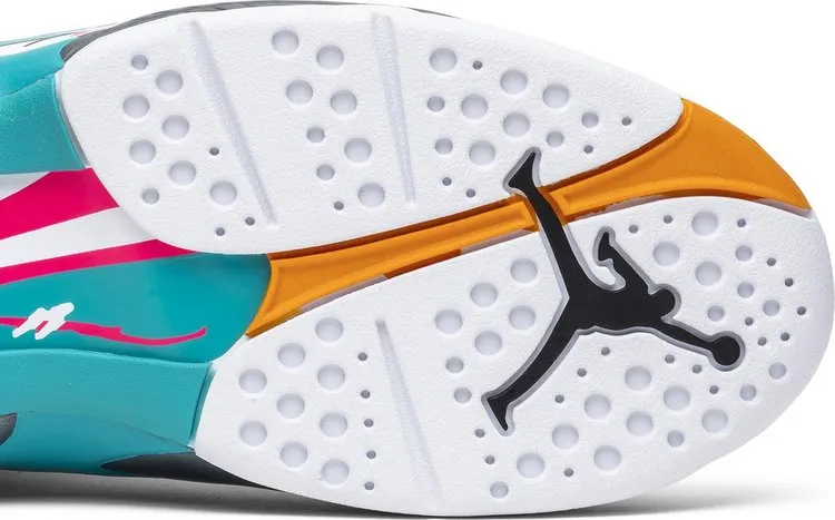 Air Jordan 8 Retro South Beach Sneakers, White