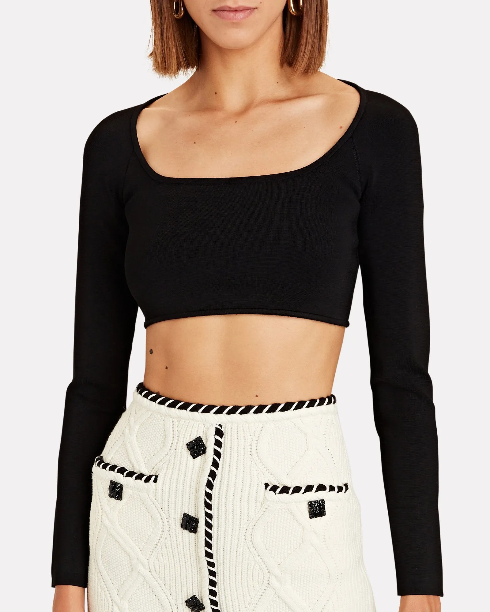 A.L.C. Belle Cropped Knit Top