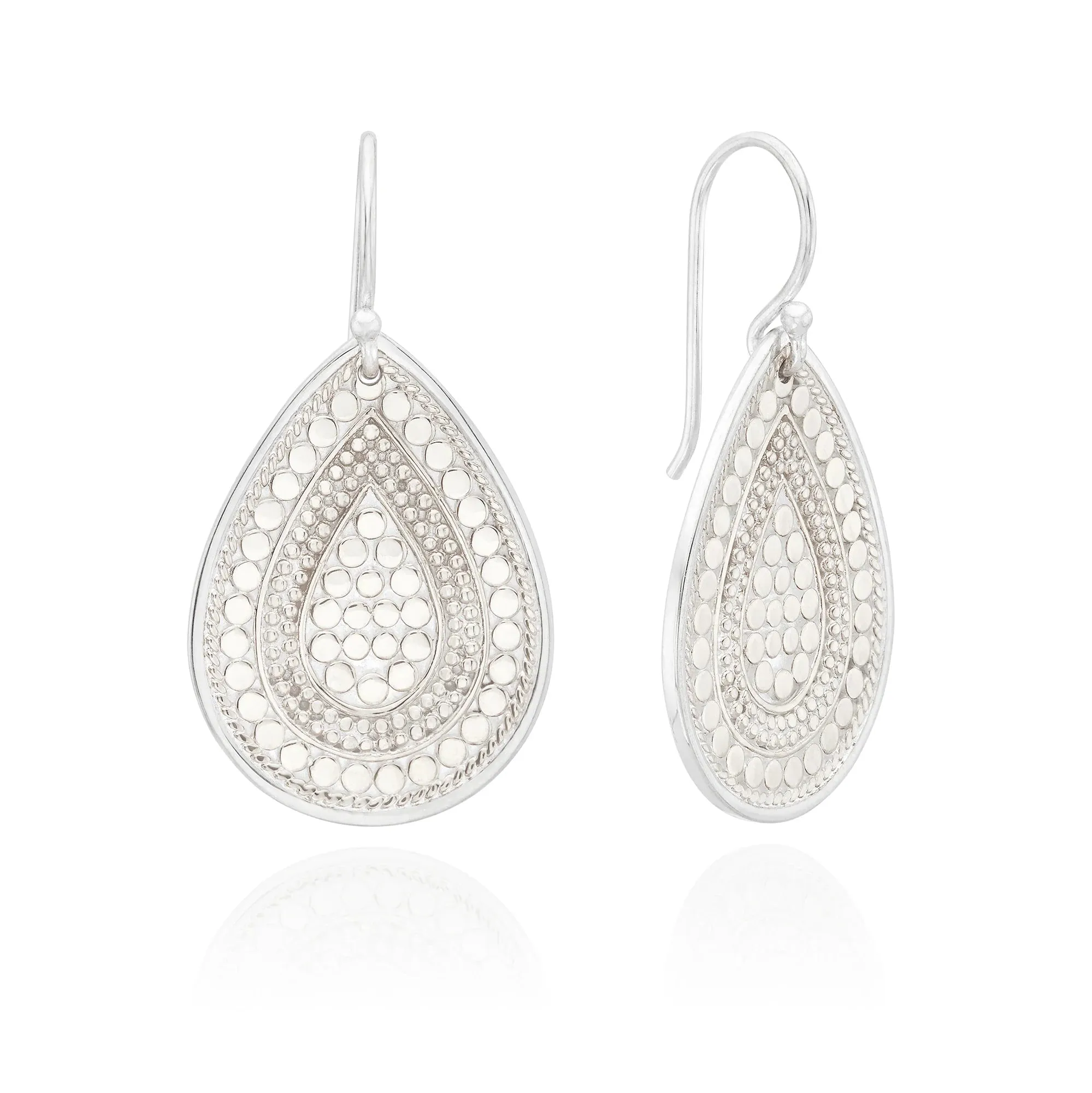 Anna Beck Contrast Dotted Teardrop Earrings