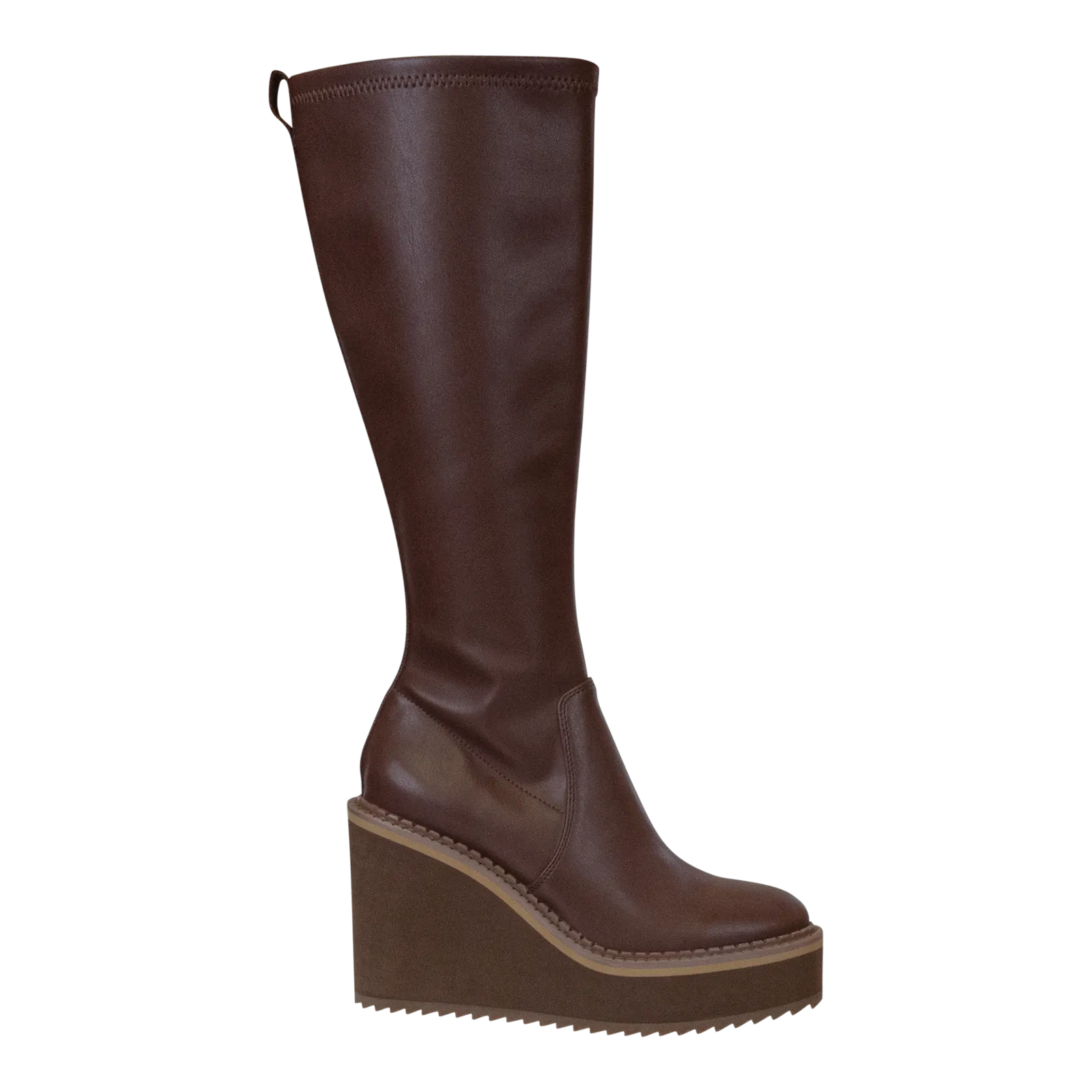 APEX in CACAO Wedge Knee High Boots