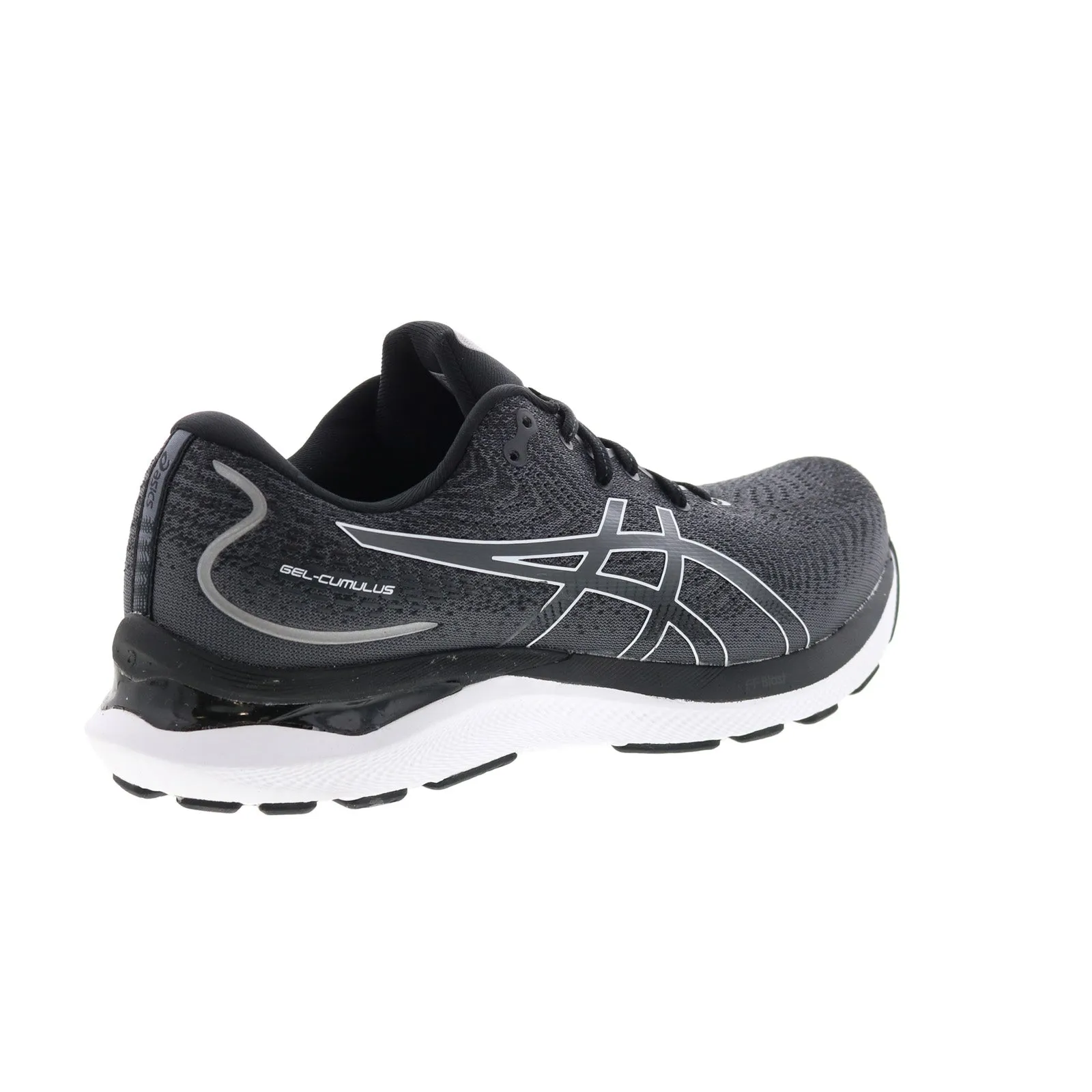 Asics Gel-Cumulus 24 Mens Black Leather Extra Wide Athletic Running Shoes