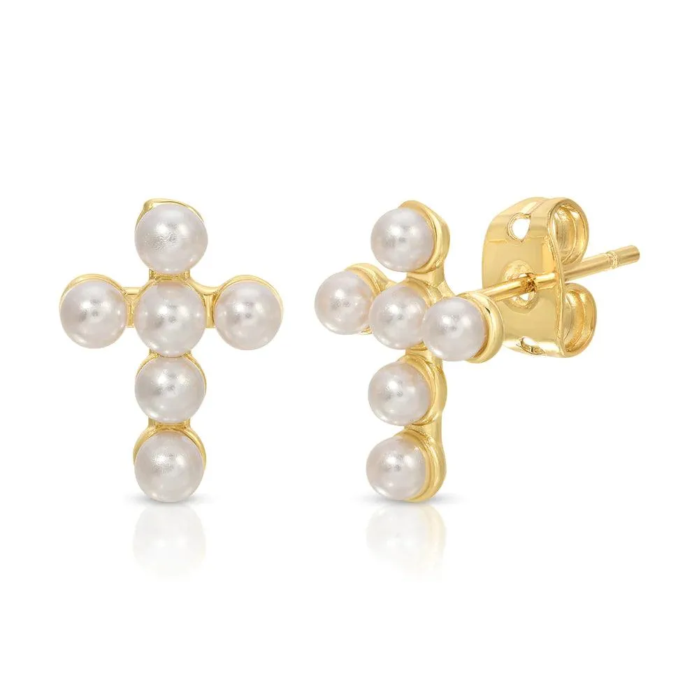 Baby Vivi Cross Earrings