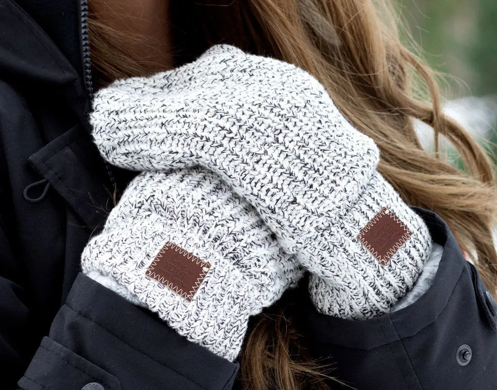 Black Speckled Mittens