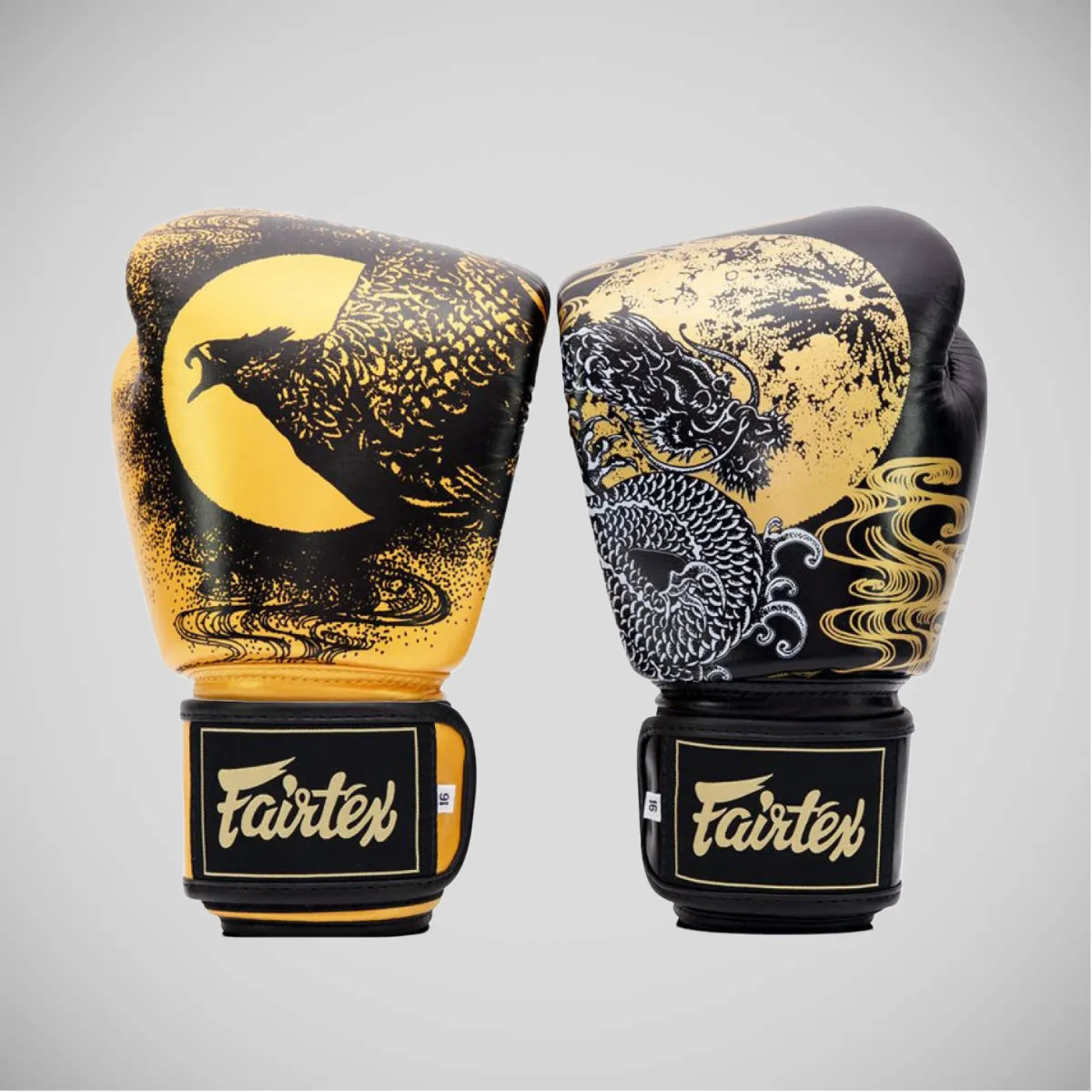 Black/Gold Fairtex BGV26 Harmony Six Boxing Gloves