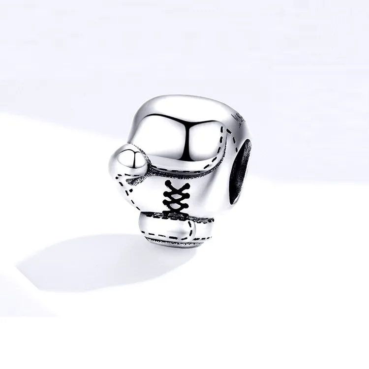 Boxing Glove Charm 925 Sterling Silver