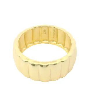 Bubble Chunky Ring In Vermeil