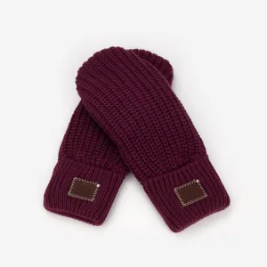 Burgundy Mittens L/XL