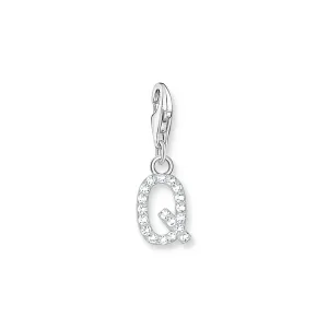 Charm Pendant letter Q silver