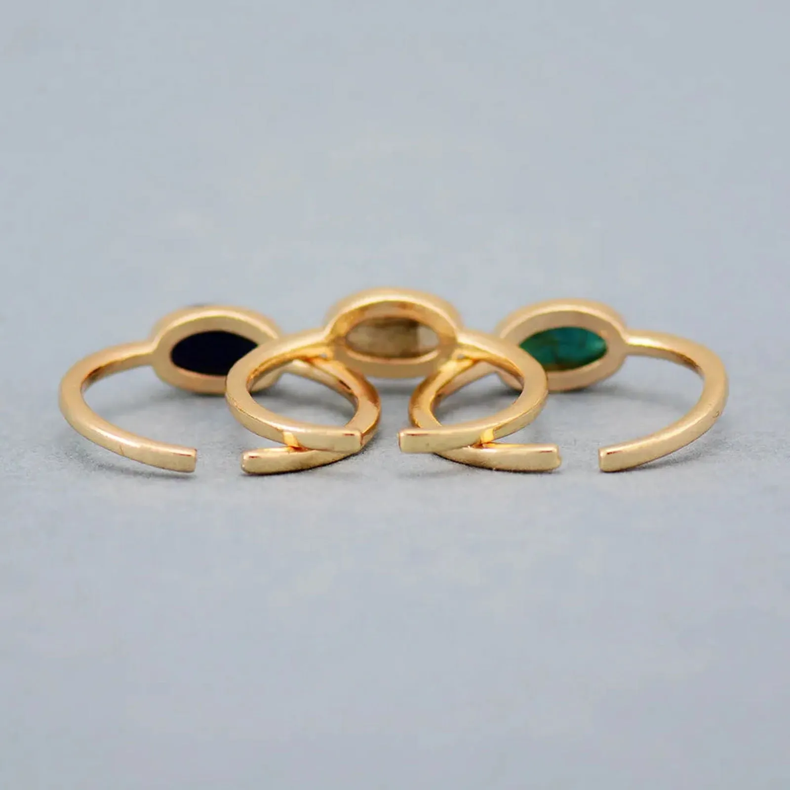 Colorful Stone Ring Collection