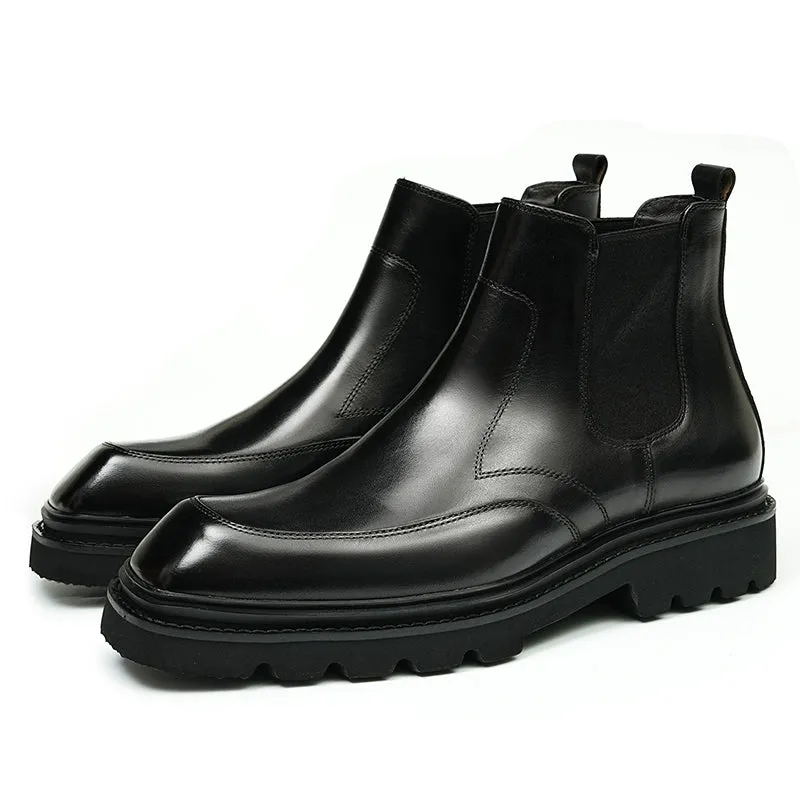 CowRoyale Sophisticated Slip-on Dress Boots