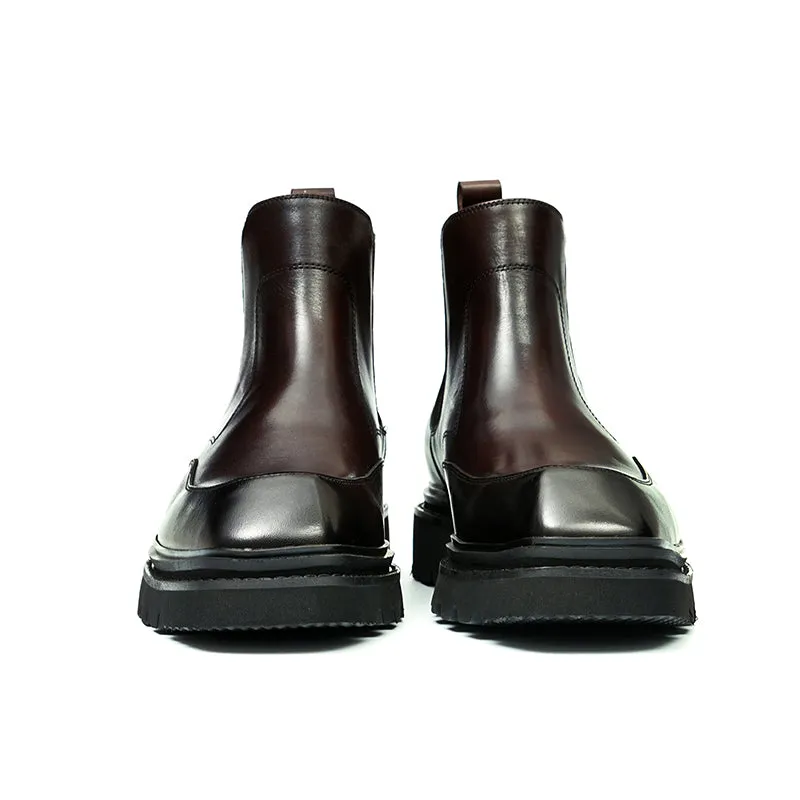 CowRoyale Sophisticated Slip-on Dress Boots