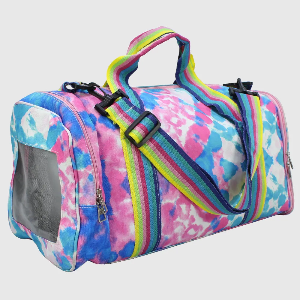 Cubs Sky Blue Tie Dye Duffle Bag