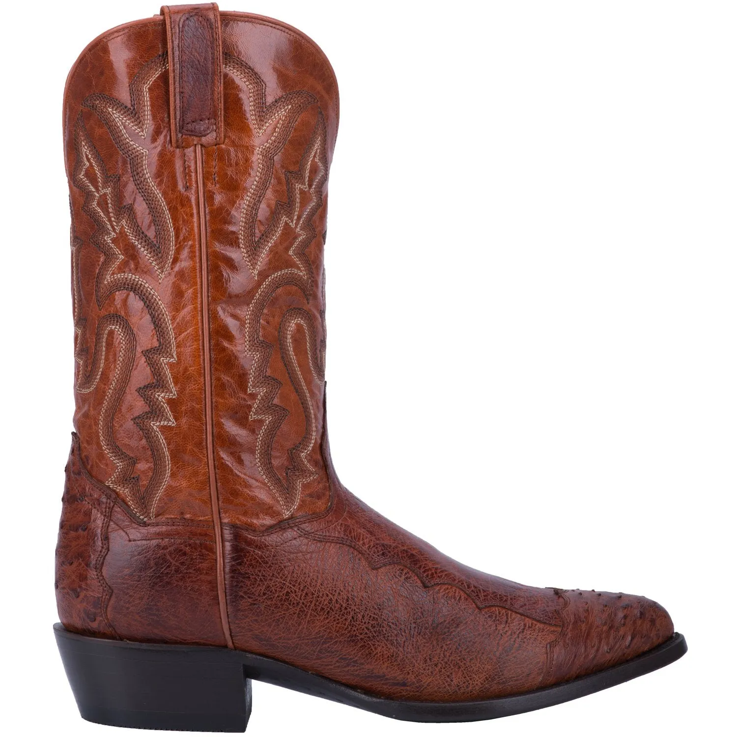 DAN POST MEN'S PUGH SMOOTH OSTRICH WESTERN BOOT - DPP5210