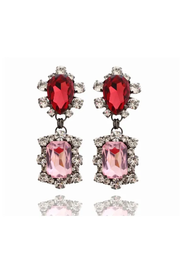 Dynasty Angelina Rose Pink Earring