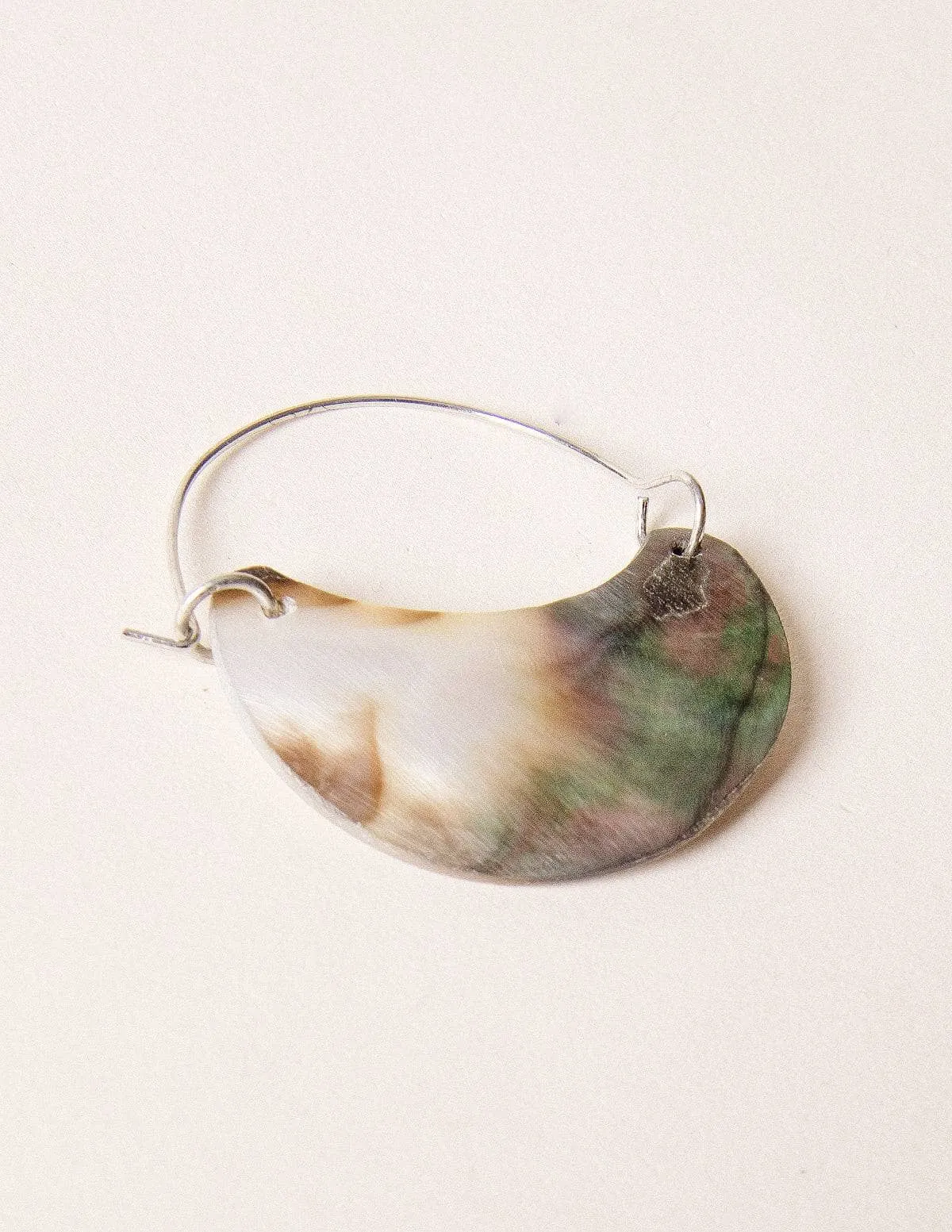 Fair Trade Mother of Pearl Hoop Earrings