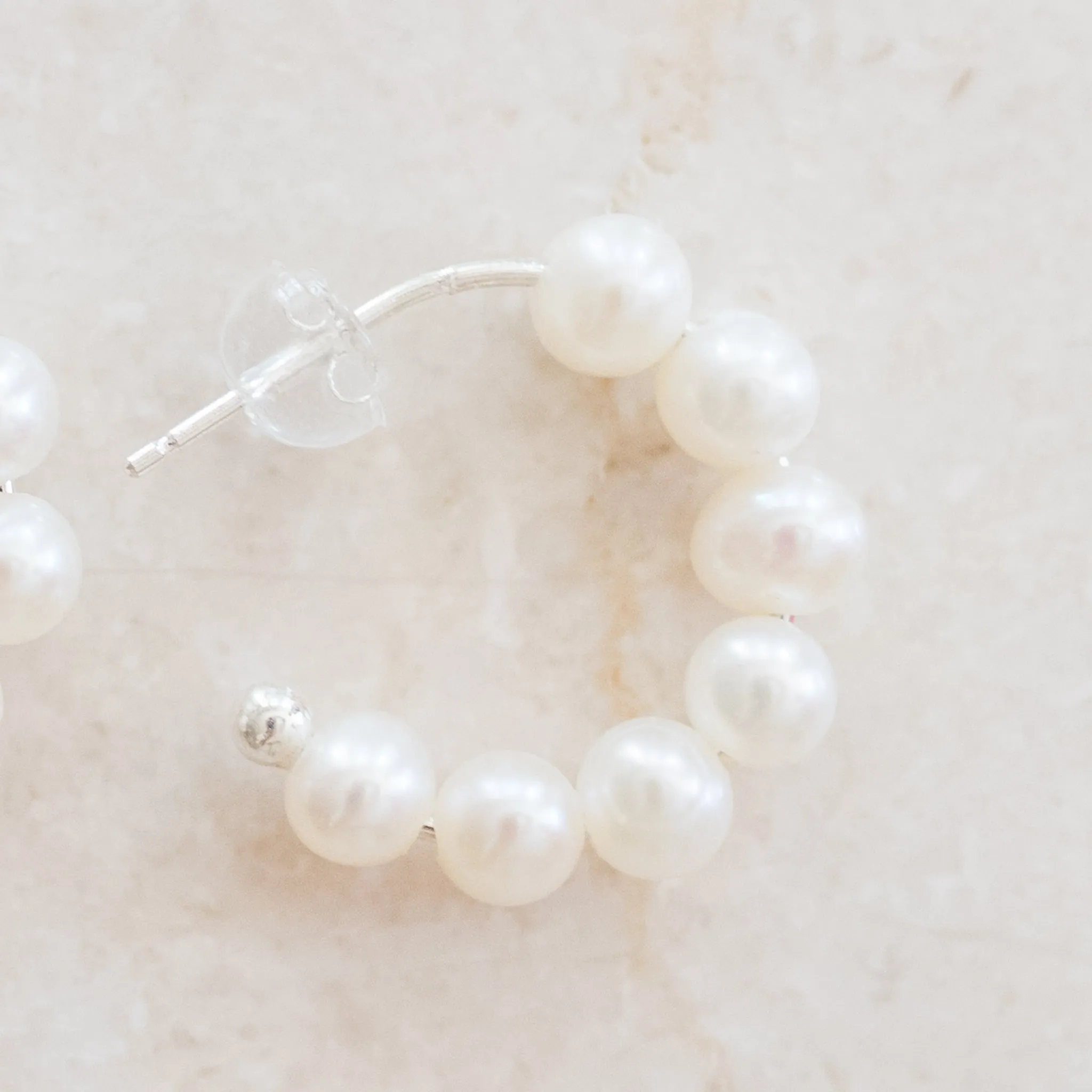 Half Hoop Pearl Earrings | Modern Elegance & Timeless Pearls | By Pearly Girls