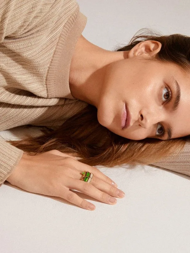 HANNA SCHNBERG x PILGRIM Crystal Ring Set