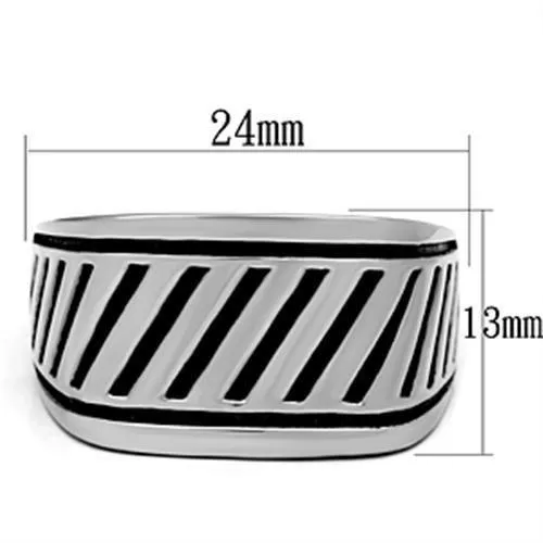 High polished (no plating) Stainless Steel Ring with No Stone for Women Style TK380