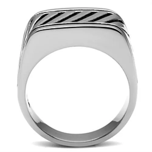 High polished (no plating) Stainless Steel Ring with No Stone for Women Style TK380