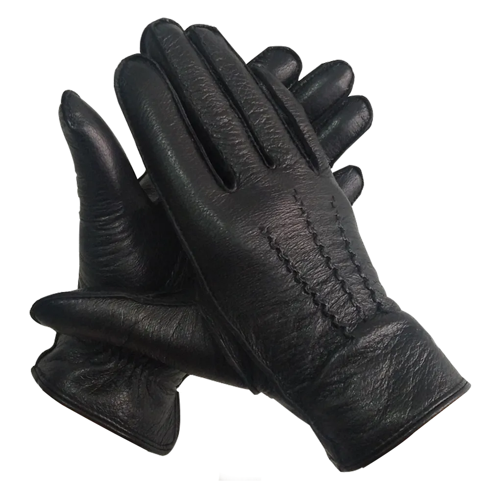 HighShine Men's Cashmere Lined Winter Warm Deerskin Gloves