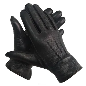 HighShine Men's Cashmere Lined Winter Warm Deerskin Gloves