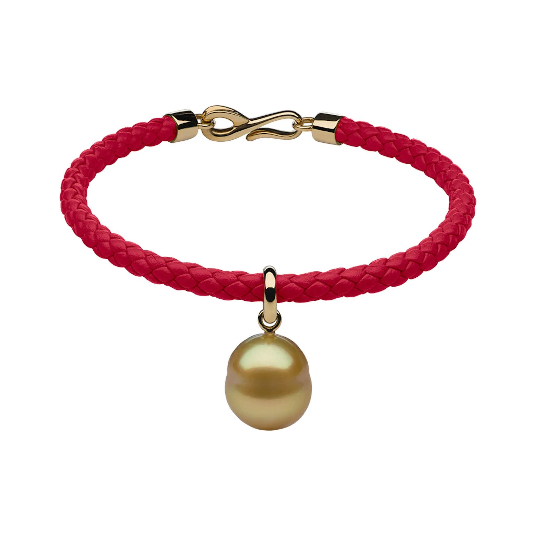 Italian Leather & Pearl Charm Bracelets