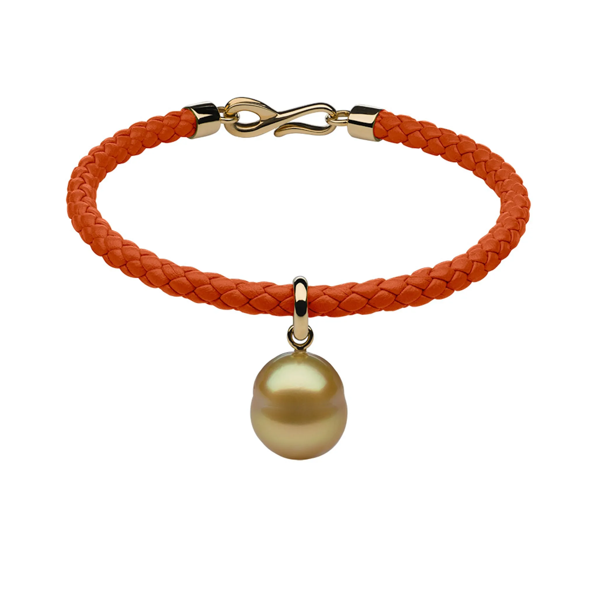 Italian Leather & Pearl Charm Bracelets