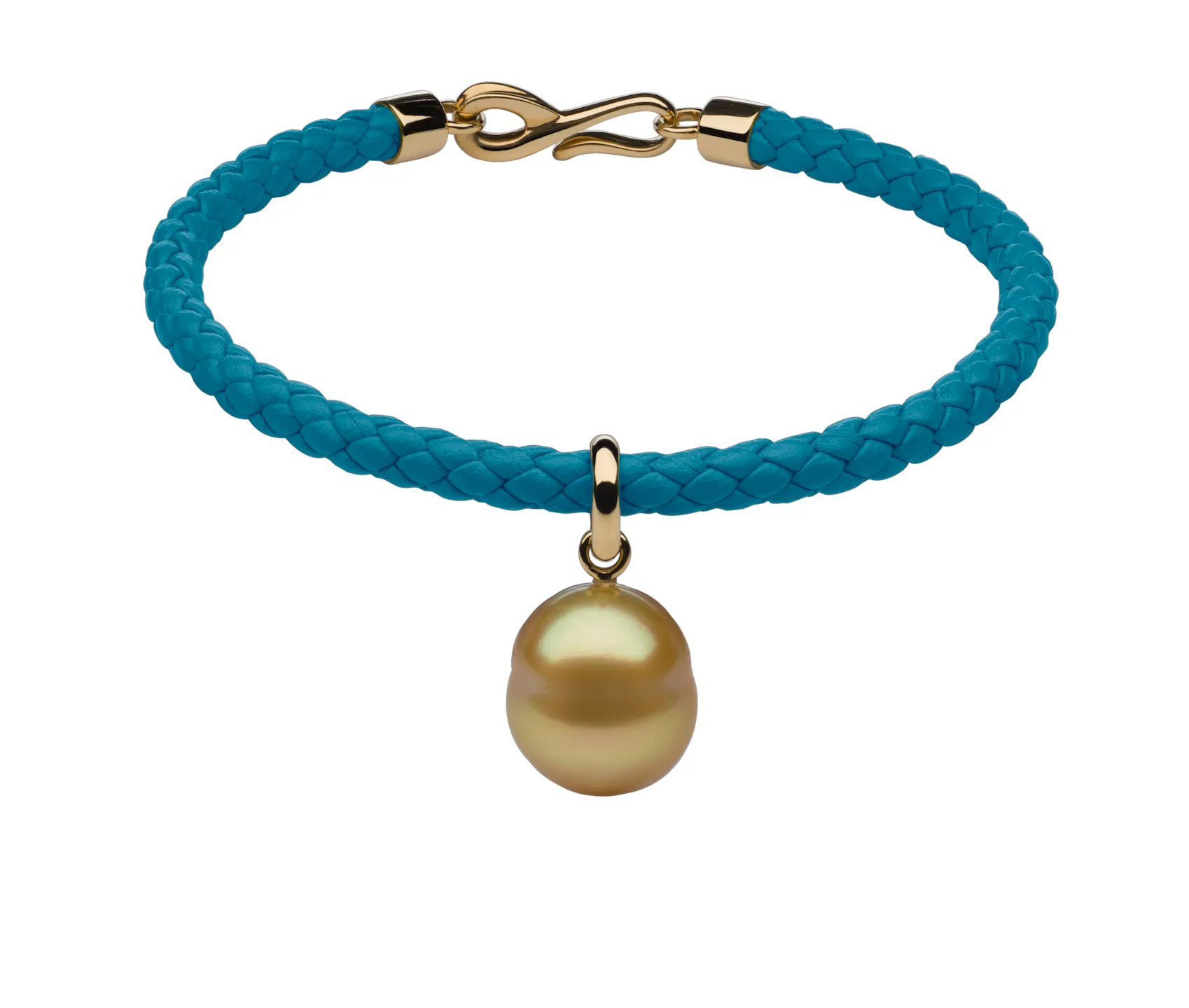 Italian Leather & Pearl Charm Bracelets