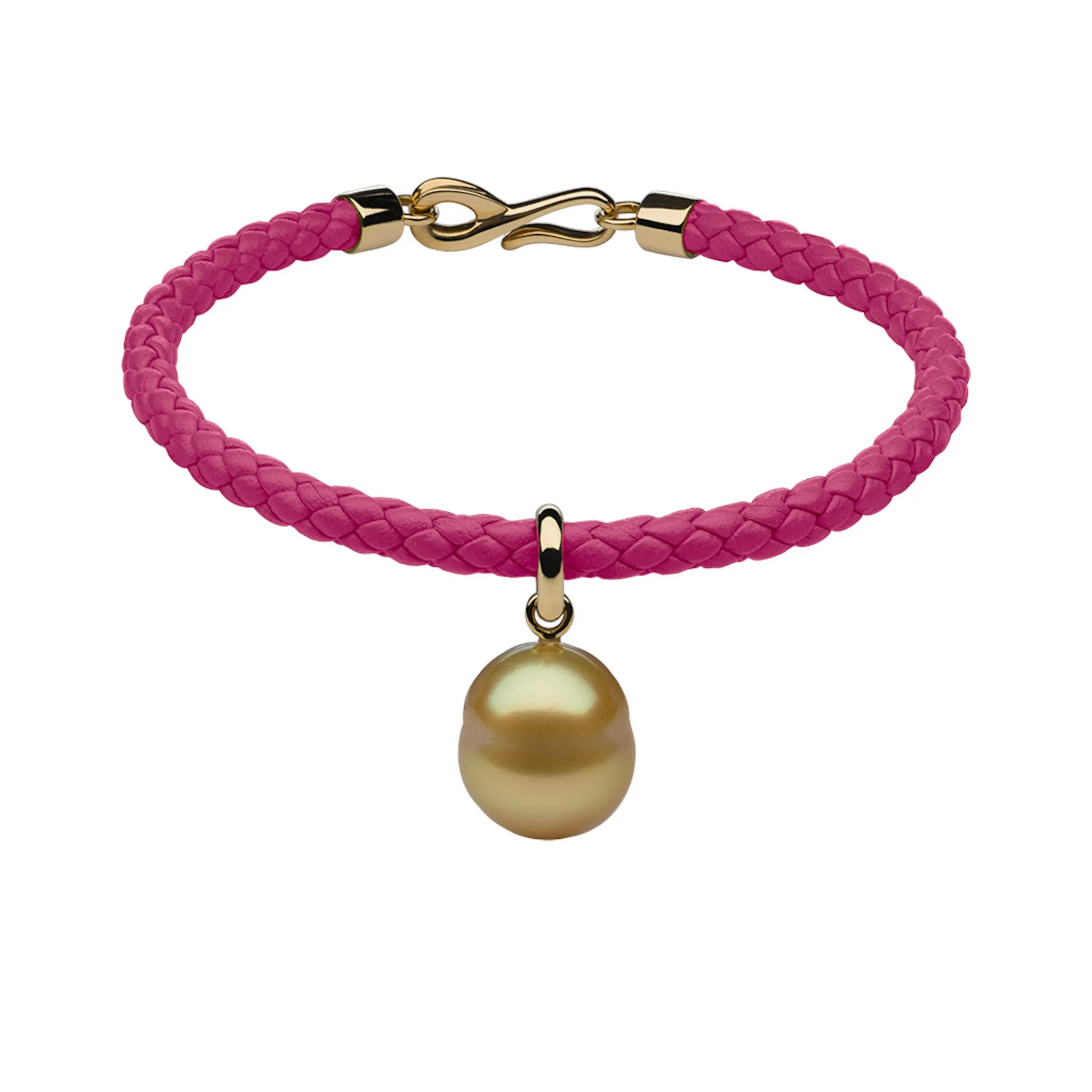 Italian Leather & Pearl Charm Bracelets