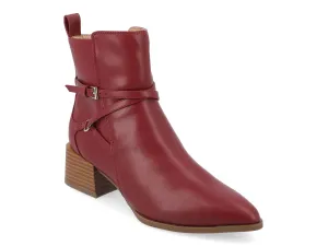 Journee Collection Estelle ankle boots, burgundy