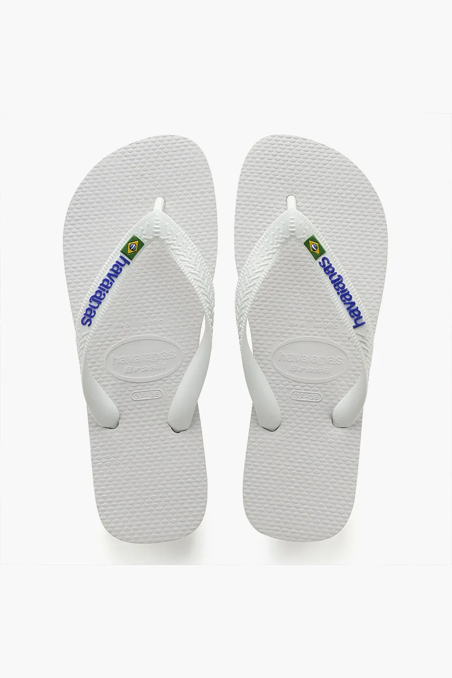 Kids Flip Flops Havaianas Brazil White