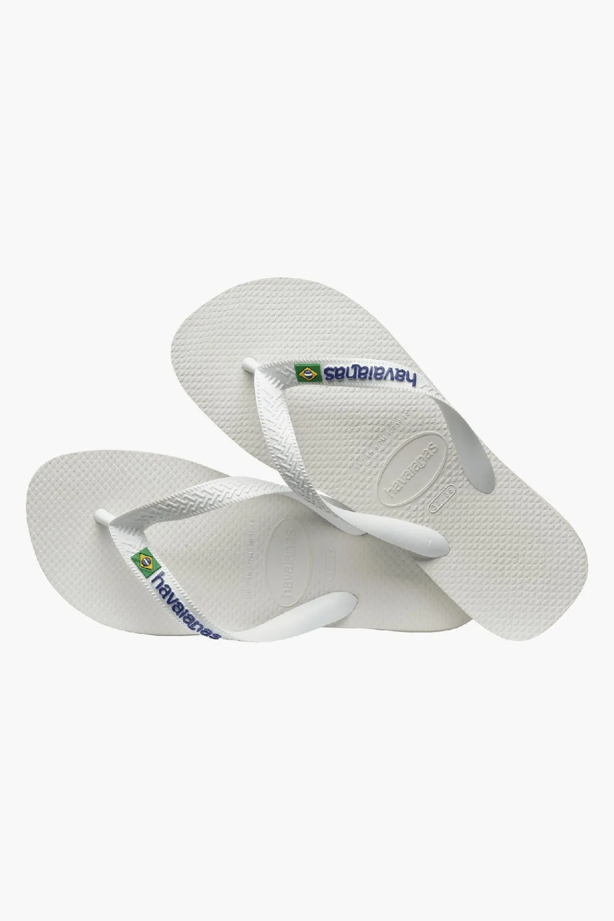 Kids Flip Flops Havaianas Brazil White