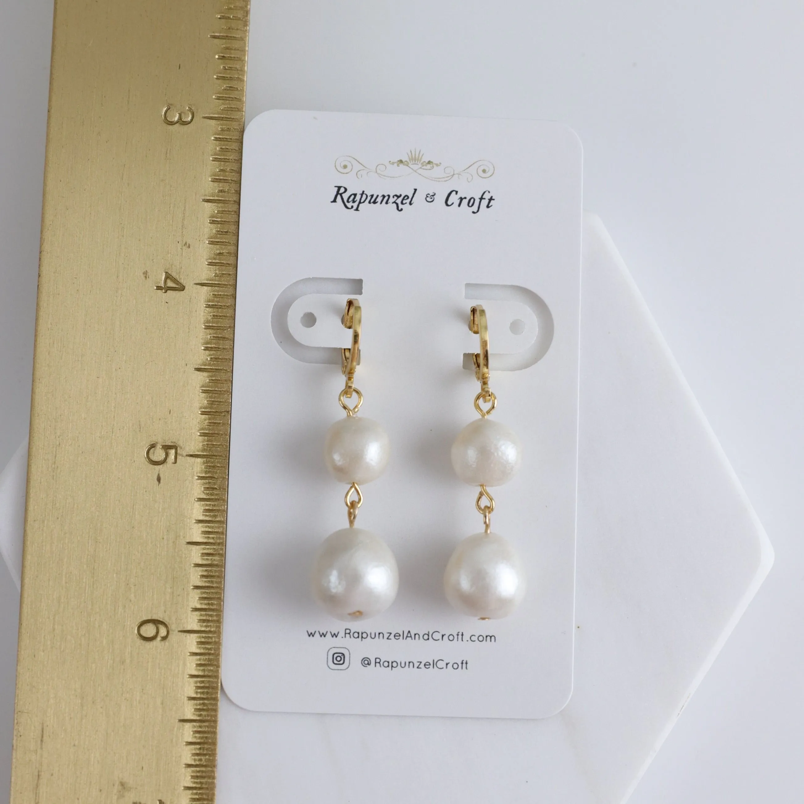 LANNA Faux Pearl Dangles