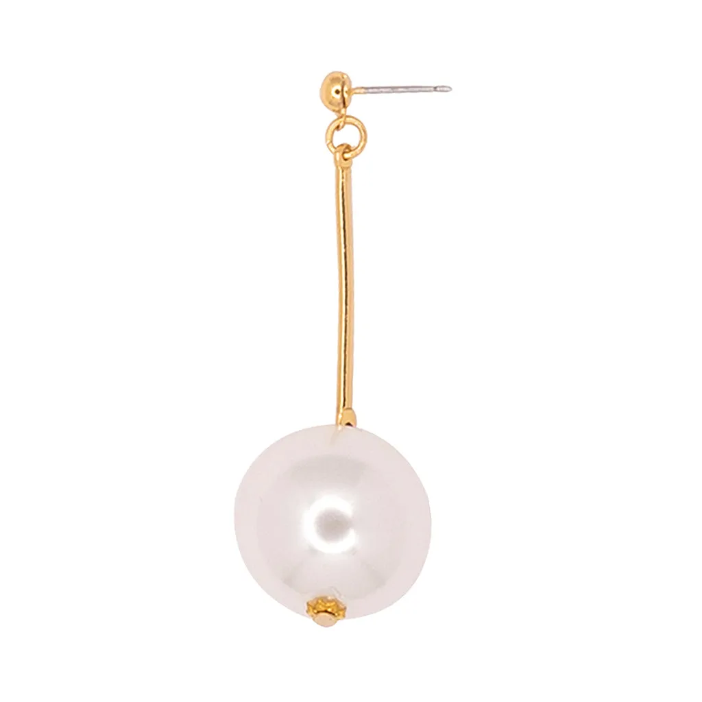 Large Pearl Drop Earrings