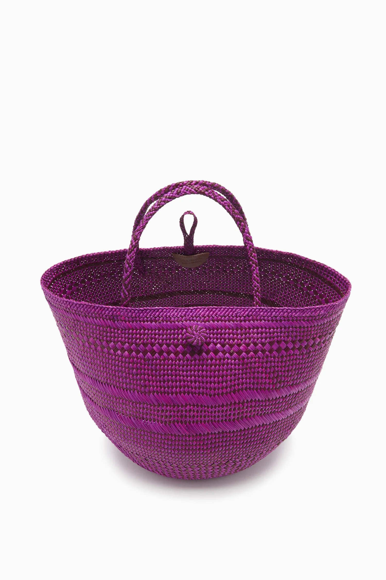 Marta Large Basket Tote - Orchid Stripe