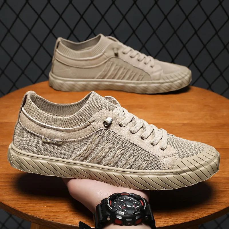 Men's breathable canvas causal shoes