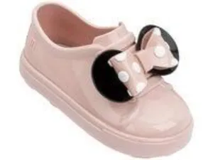 Mini Melissa Girls Disney Minnie Mouse Pink Slip-On Sneakers