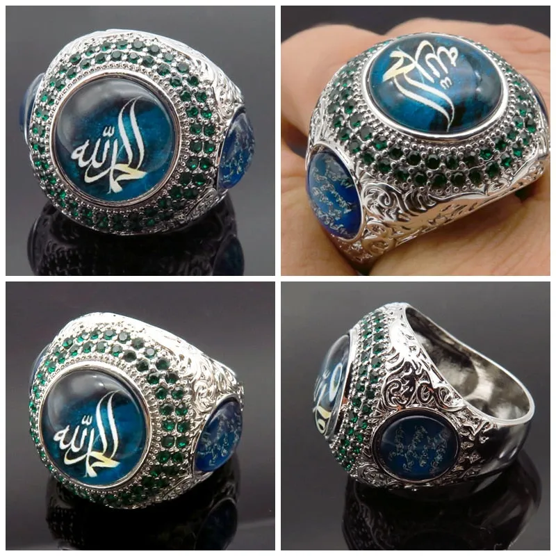 Muslim Arabic God Message Finger Ring