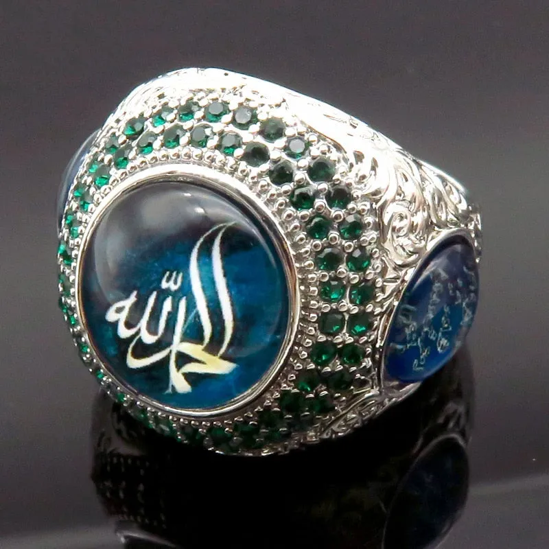 Muslim Arabic God Message Finger Ring