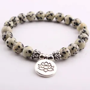 Owly Beaded Bracelet - Lotus / Ohm Charm