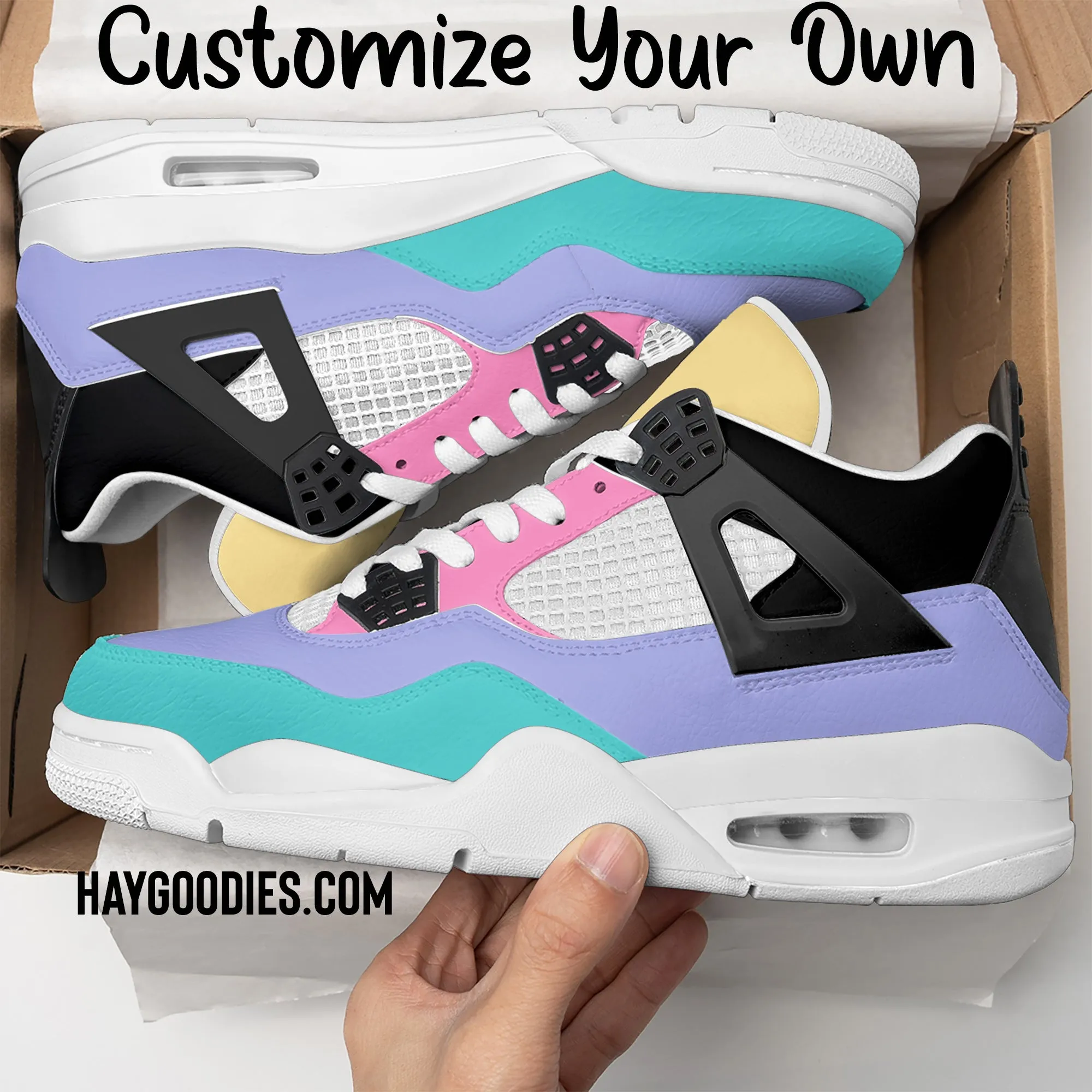 Personalize Your Own J4 Style Sneakers-Candy Shop Colors