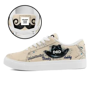 Personalized Father's Day Sneakers, Custom Dad's Gift Shoes, Gift for Husband Casual Shoes