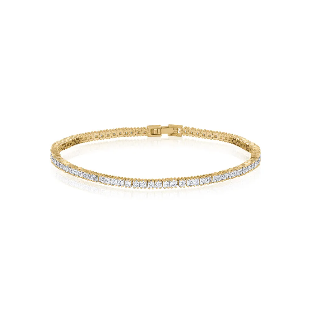 PRINCESS CUT TENNIS BRACELET