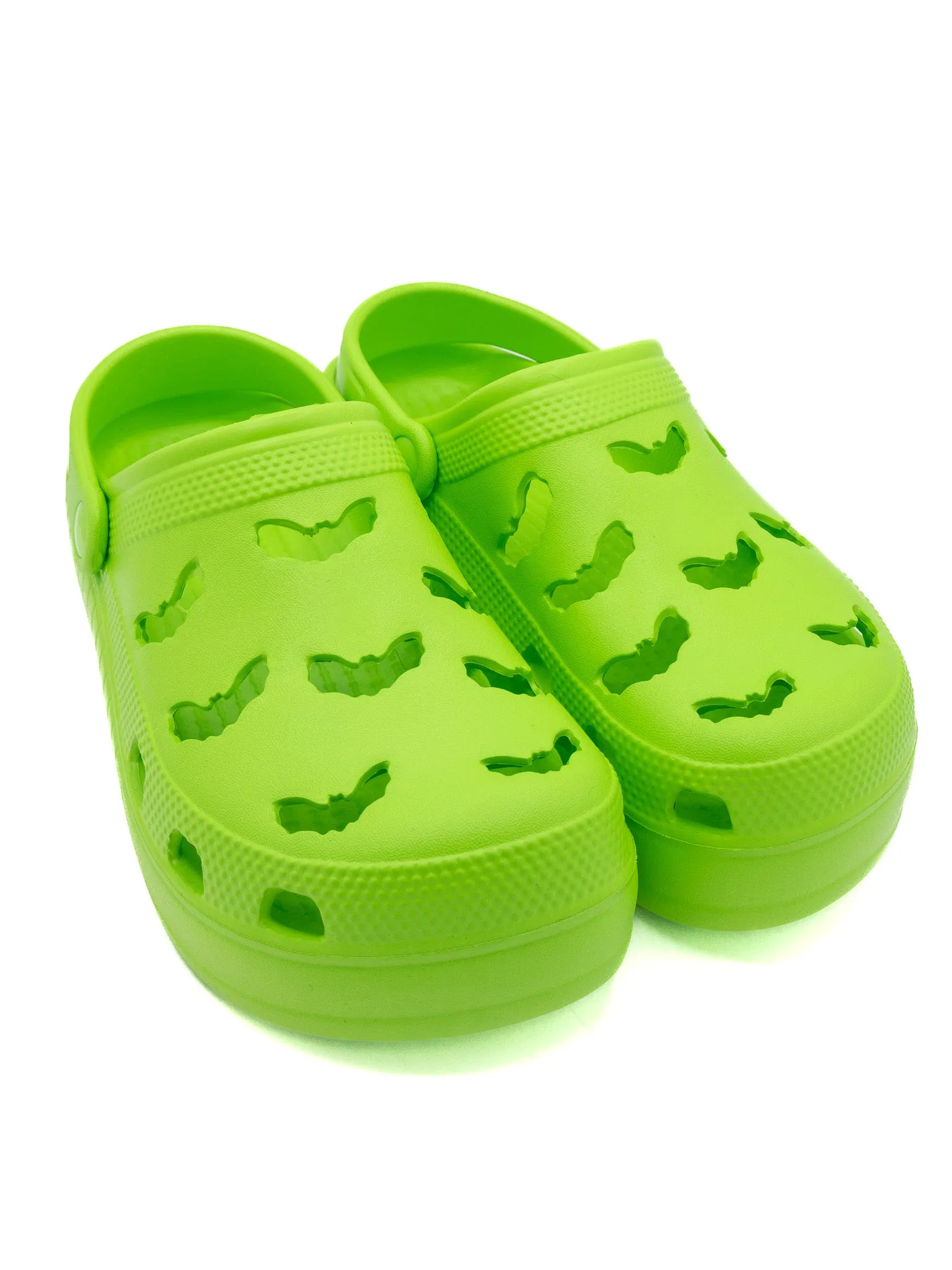 R.I.P.S. Bat Clogs- Neon Green STRANGE CVLT