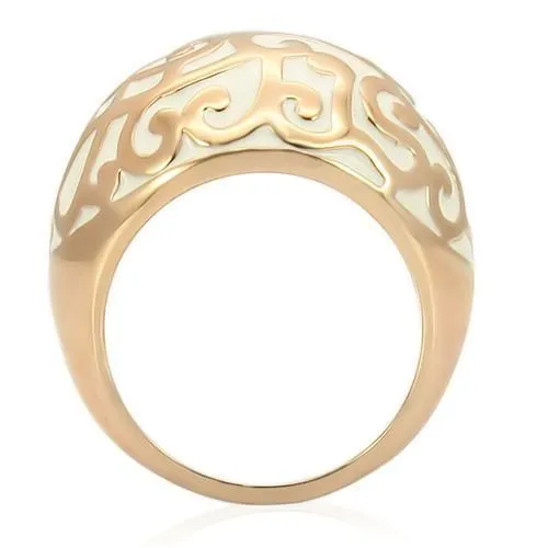 Rose Gold Brass Ring with No Stone for Women Style 0W210