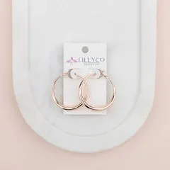 Rose Gold Hoop Earring