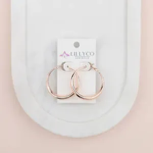 Rose Gold Hoop Earring